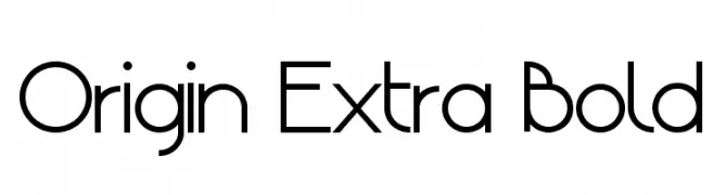 Origin Extra Bold  تنزيل الخطوط