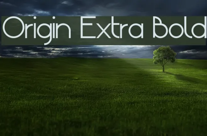 Origin Extra Bold Example 1