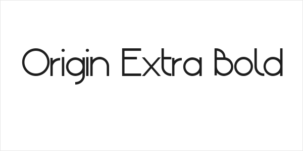 Origin Extra Bold Logo