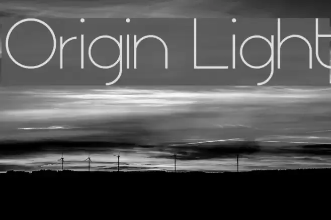 Origin Light خط examples