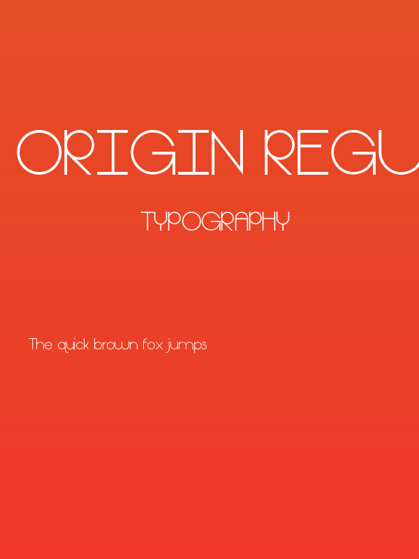 Origin Regular Poster