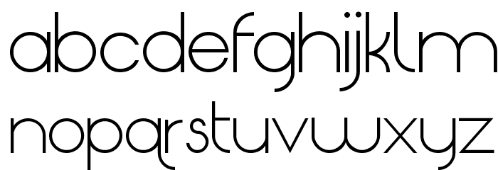 Origin Regular Font LOWERCASE