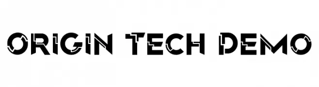 Origin Tech Demo  नि: शुल्क फ़ॉन्ट्स डाउनलोड