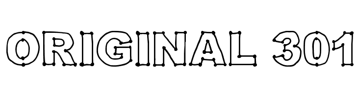 Original 301  font caratteri gratis