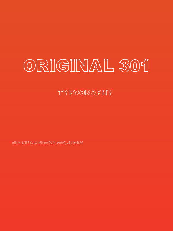 Original 301 Poster