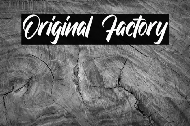 Original Factory Font examples