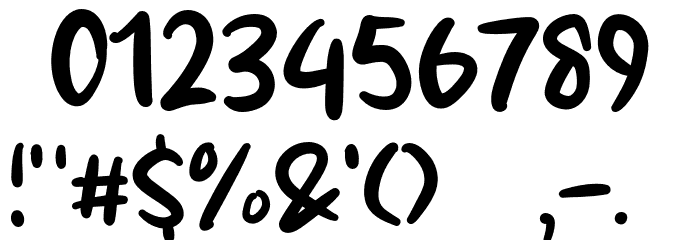 Original Fish Font OTHER CHARS