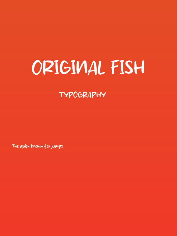 Original Fish Poster