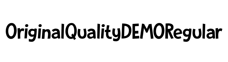 Original Quality DEMO Regular  Free Fonts Download