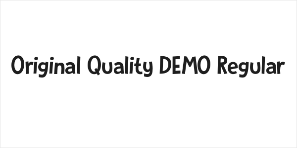 Original Quality DEMO Regular Logo