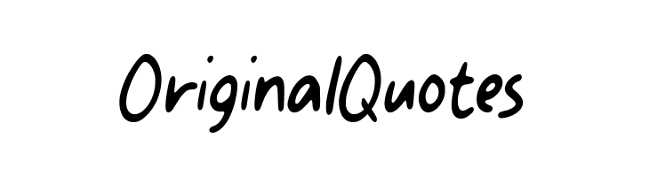 Original Quotes  免费字体下载