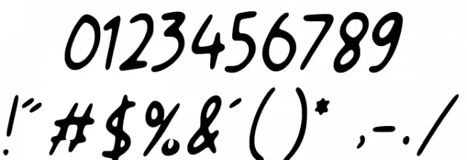 Original Quotes Font OTHER CHARS