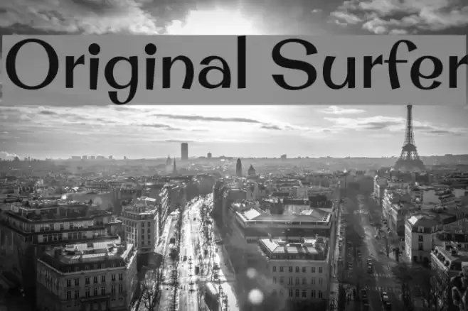 Original Surfer Font examples