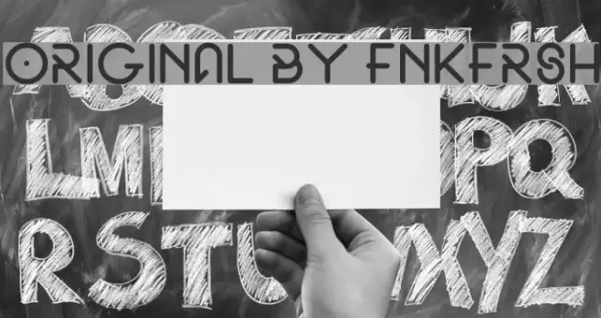 Original by fnkfrsh Font examples