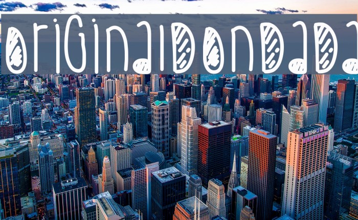 OriginalDonDada Font examples