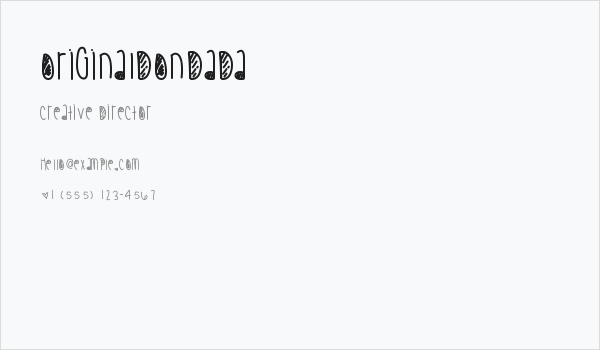 OriginalDonDada Business Card