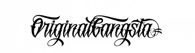 OriginalGangstA  Frei Schriftart Herunterladen
