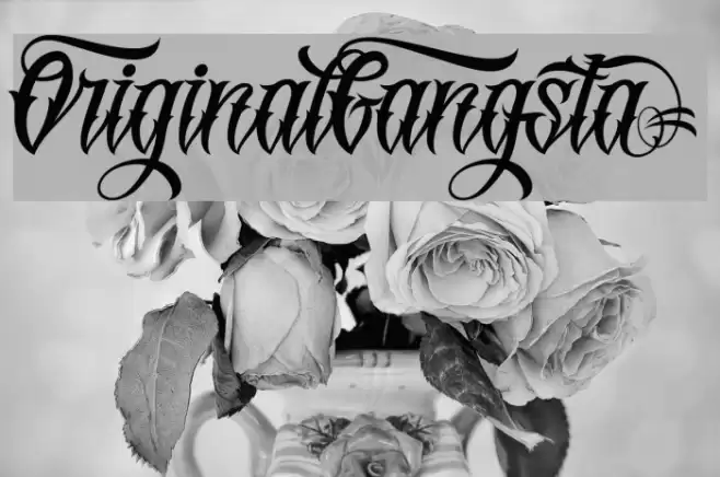 OriginalGangstA Font examples