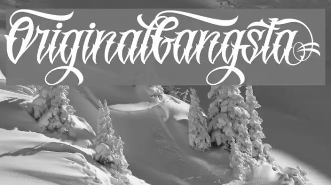 OriginalGangstA Font examples