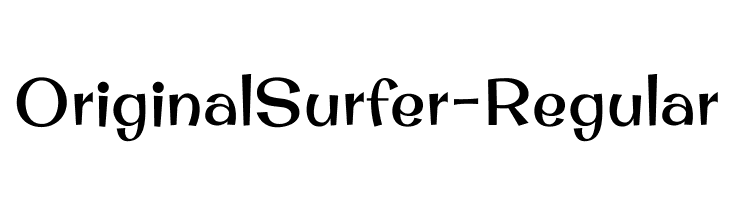 OriginalSurfer-Regular  Frei Schriftart Herunterladen