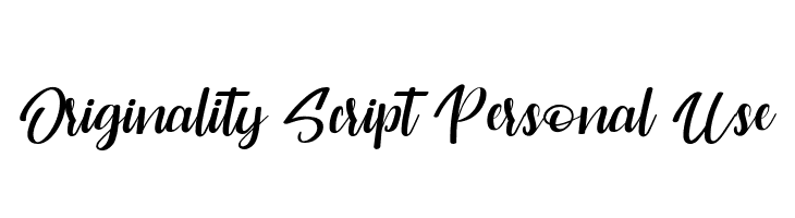Originality Script Personal Use  Fuentes Gratis Descargar