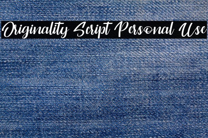 Originality Script Personal Use Example 3