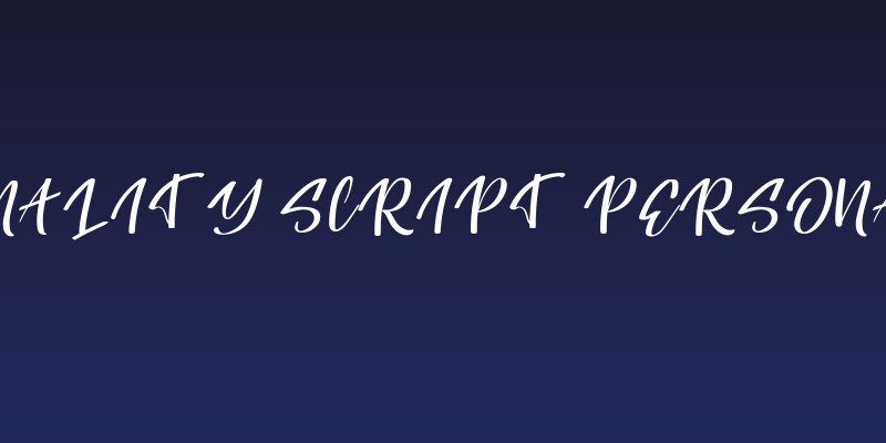 Originality Script Personal Use Social Header