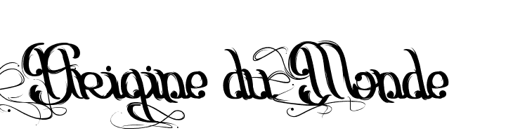 Origine du Monde Font