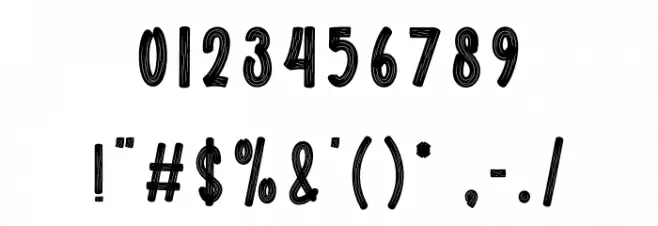 Origins Christmas フォント その他の文字