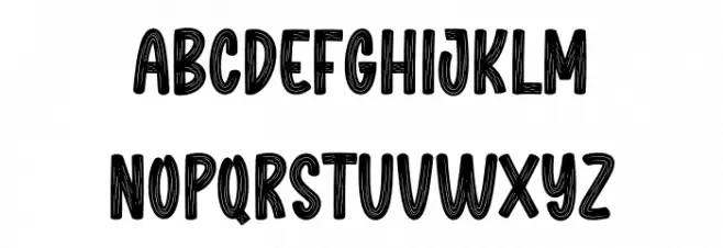 Origins Christmas خط أحرف كبيرة