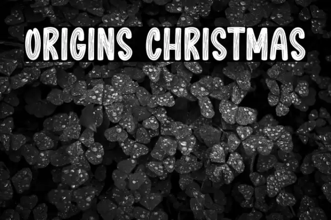 Origins Christmas フォント examples