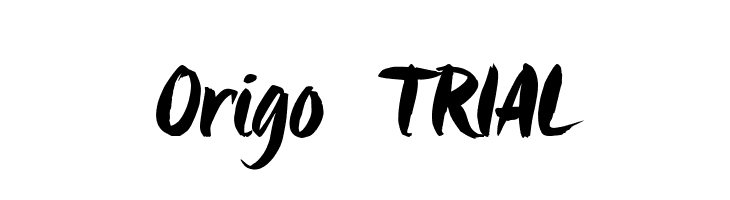 Origo_TRIAL  フリーフォントのダウンロード