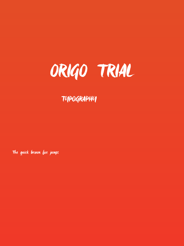 Origo_TRIAL Poster