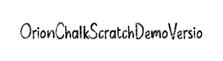 Orion Chalk Scratch Demo Versio  Descarca Fonturi Gratis