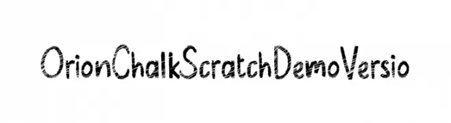 Orion Chalk Scratch Demo Versio  Descarca Fonturi Gratis