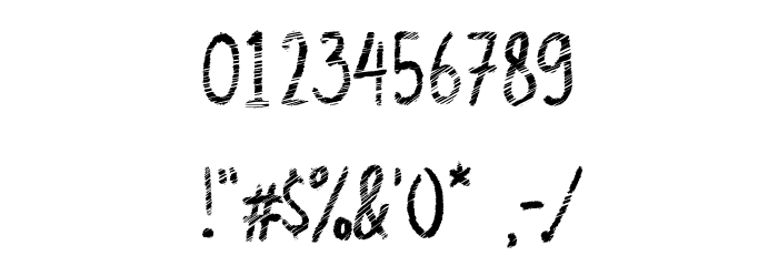 Orion Chalk Scratch Demo Versio Font OTHER CHARS
