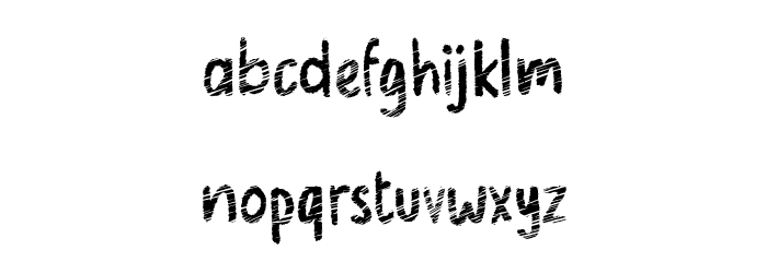 Orion Chalk Scratch Demo Versio Font LOWERCASE