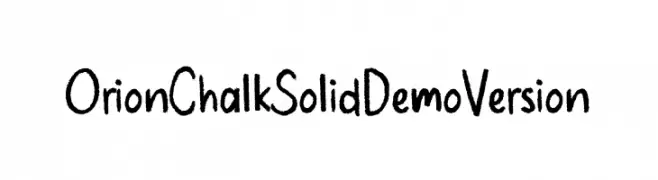 Orion Chalk Solid Demo Version  لخطوط تنزيل