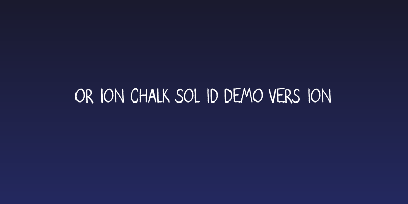 Orion Chalk Solid Demo Version Social Header