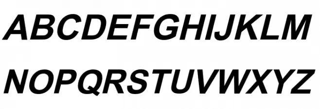 Orion Esperanto Dika Kursiva Font UPPERCASE