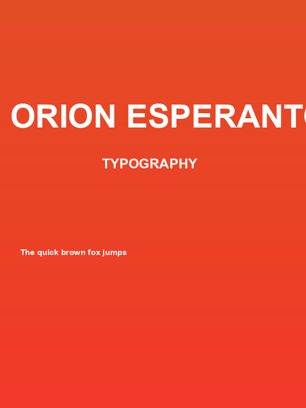 Orion Esperanto Dika Poster