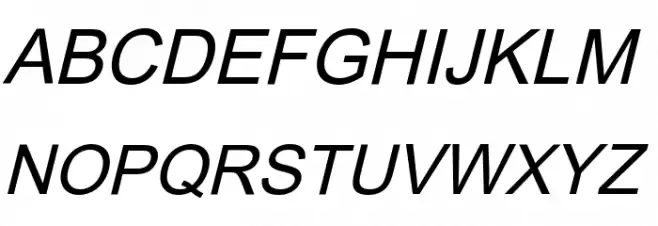 Orion Esperanto Kursiva Schriftart Groß