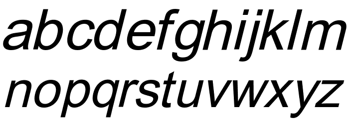 Orion Esperanto Kursiva Font LOWERCASE
