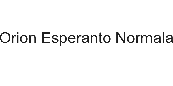 Orion Esperanto Normala Logo