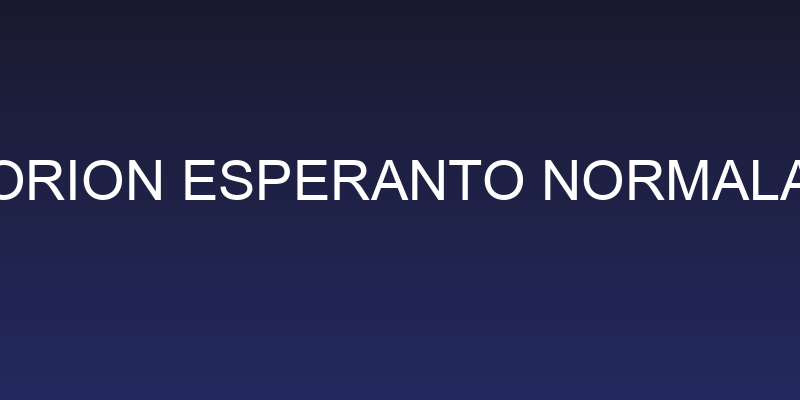 Orion Esperanto Normala Social Header