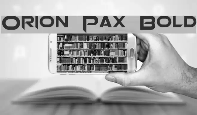 Orion Pax Bold Font examples