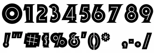 Orion Radio NF フォント その他の文字