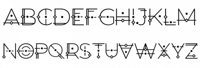 Orion Regular 字体 大写