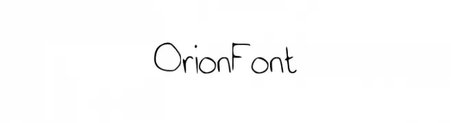 OrionFont  Frei Schriftart Herunterladen