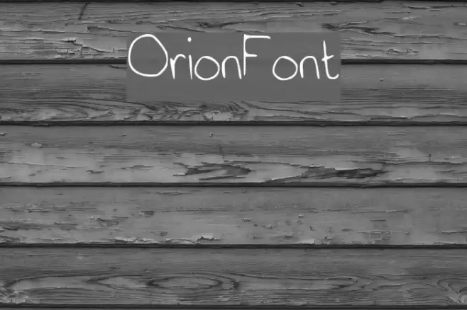 OrionFont Font examples